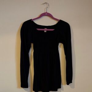 Chic Black Textured Top